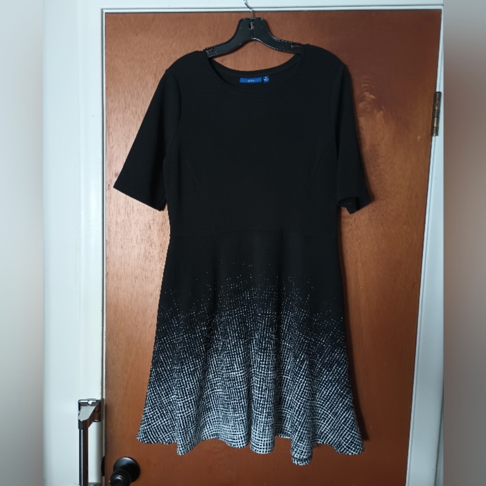 Fit And Flare Patterned Dress